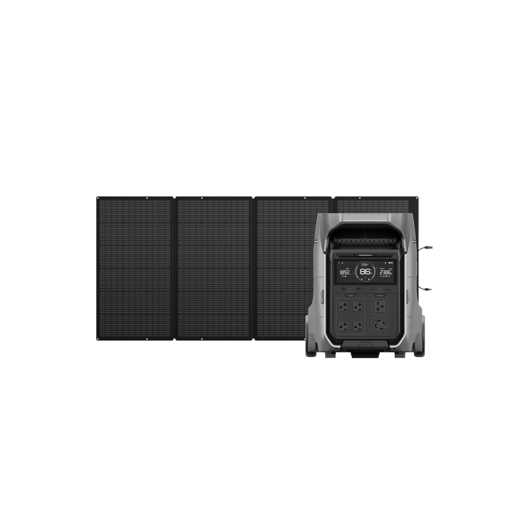 EcoFlow DELTA Pro 3 Portable Power Station + EcoFlow 400W Portable Solar Panel