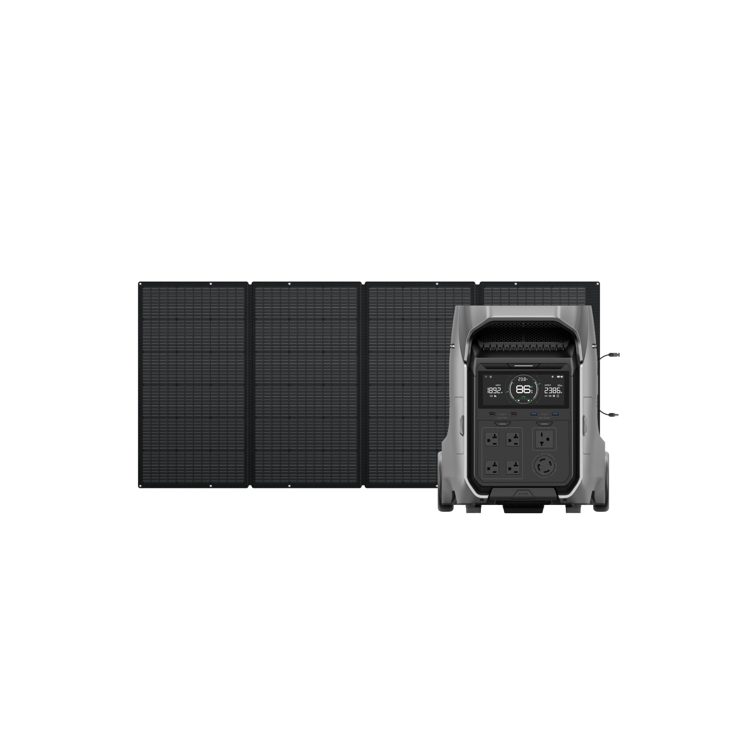 EcoFlow DELTA Pro 3 Portable Power Station + EcoFlow 400W Portable Solar Panel