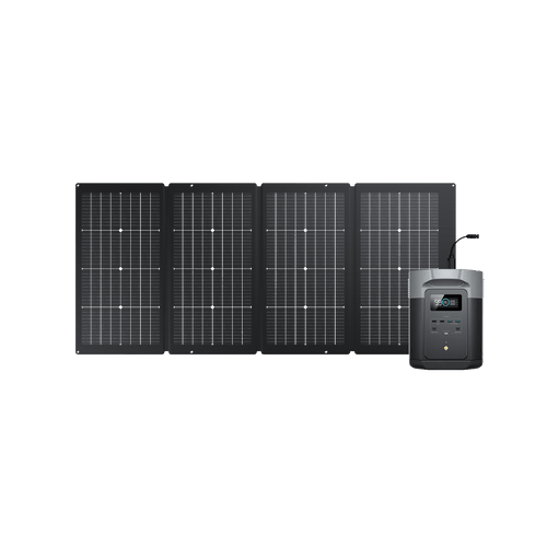 EcoFlow DELTA 2 Max + 220W Portable Solar Panel