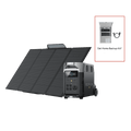 EcoFlow DELTA Pro + 400W Portable Solar Panel + Transfer Switch